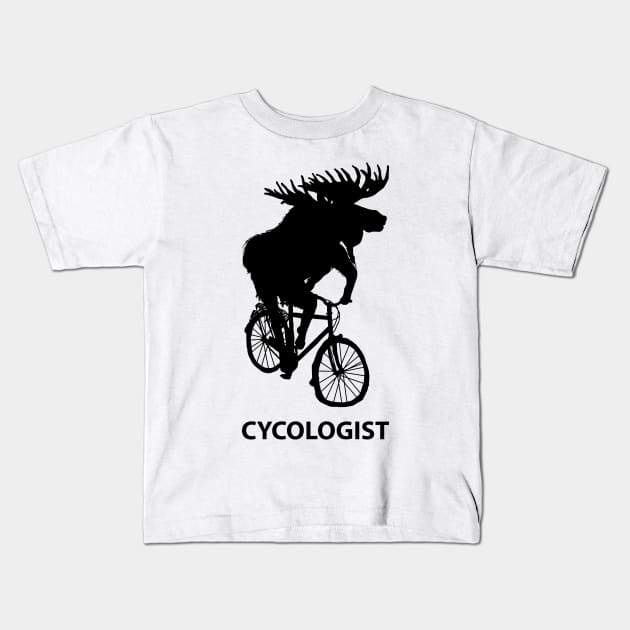 cycologist Kids T-Shirt by Tamie